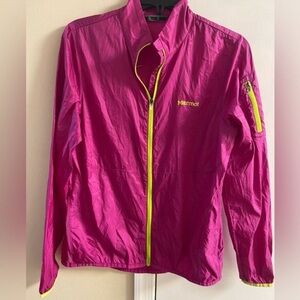 Marmot Women's Pink Jacket with Yellow Accents Medium